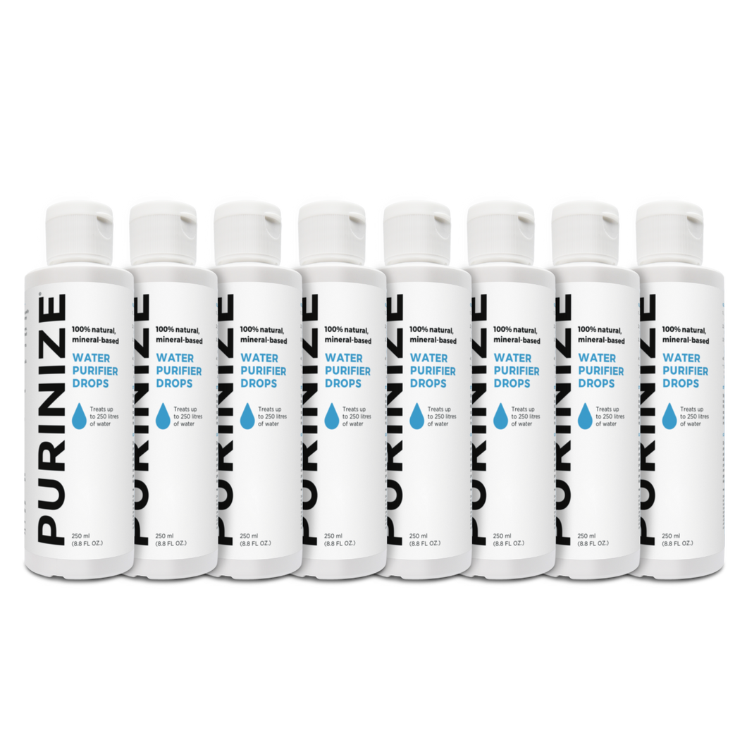 PURINIZE® WATER PURIFIER DROPS 250 ML 8-PACK (15% OFF)